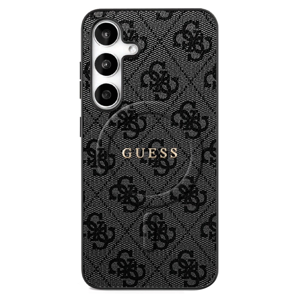 Etui MagSafe dla Samsung Galaxy S25 FE, Guess, 4G Ring Classic Logo, Czarne