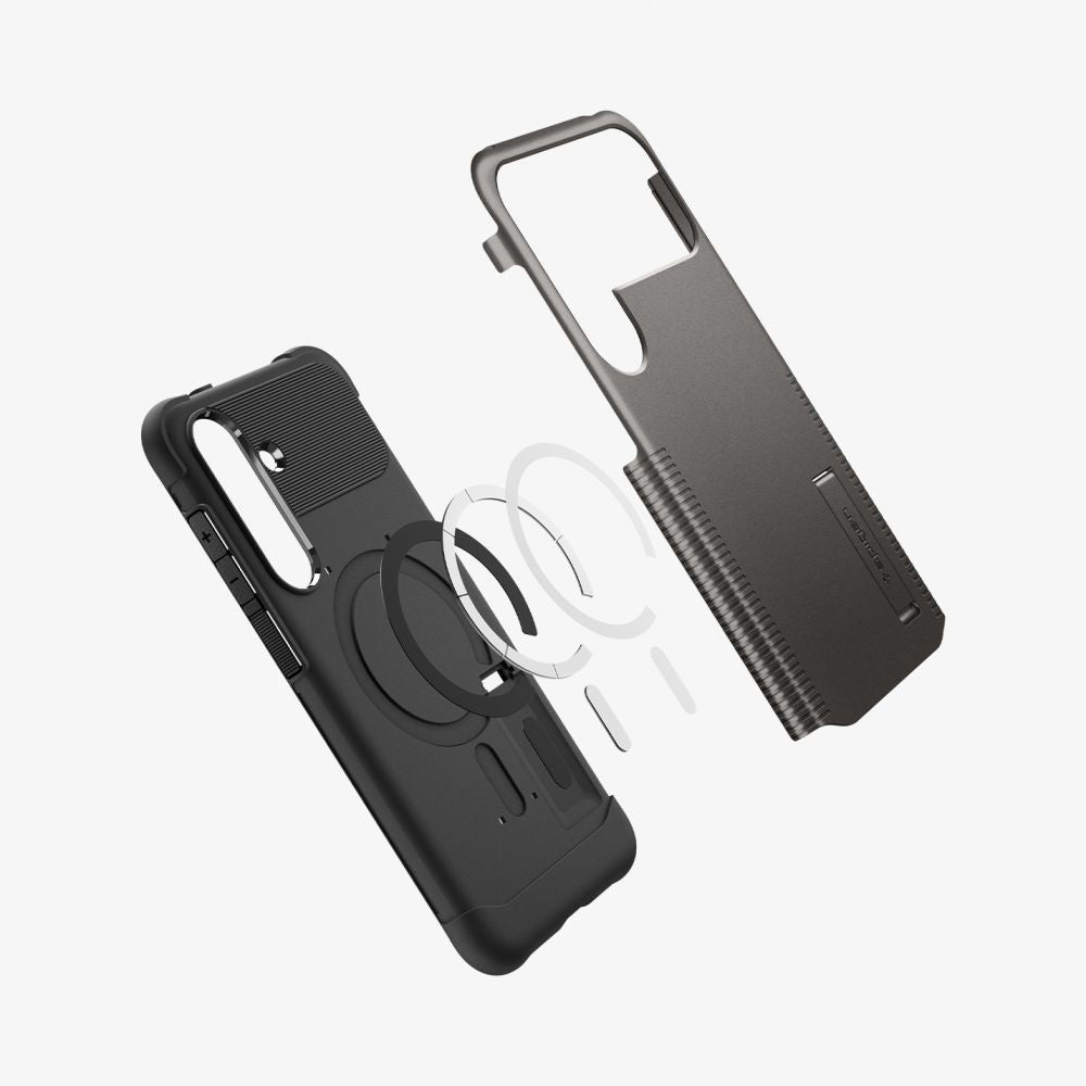 Etui MagSafe dla Samsung Galaxy S25 FE, Spigen, Slim Armor, Szare ACS10230