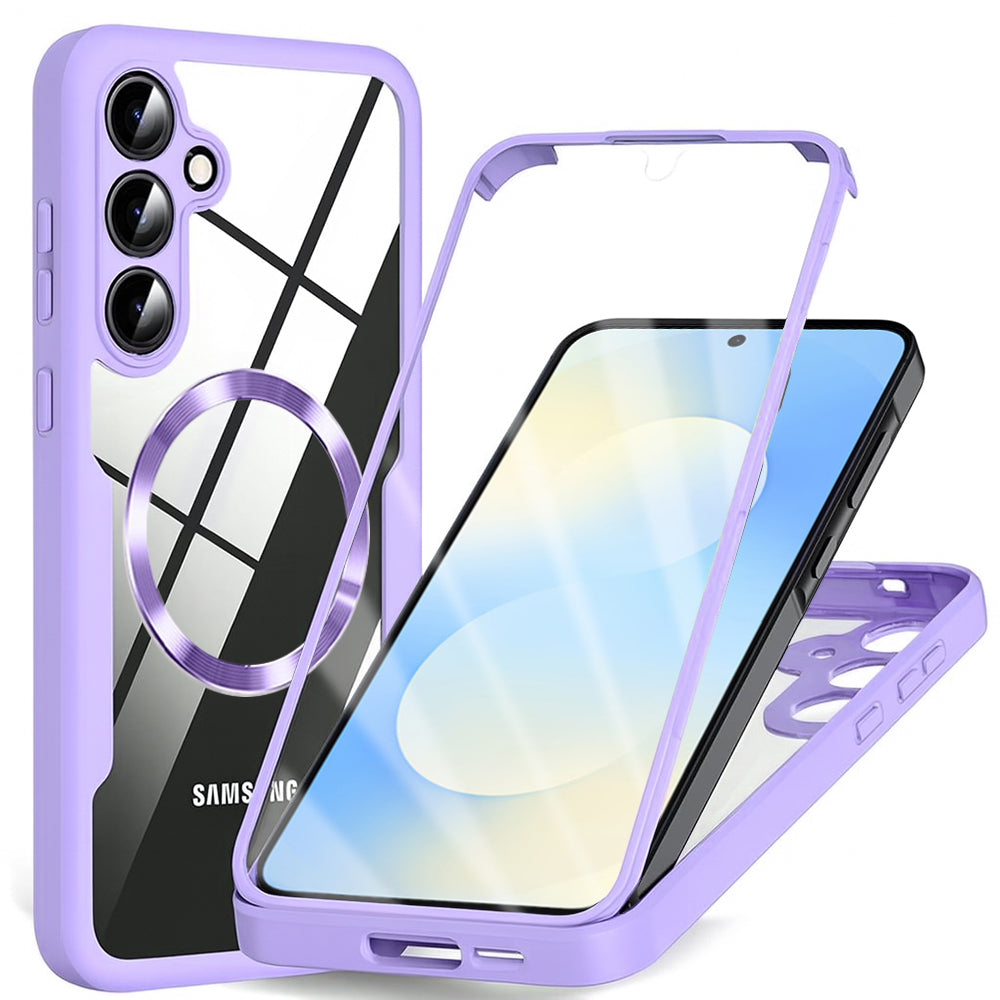 Etui MagSafe dla Samsung Galaxy S25 FE, Techsuit, ColorVerse 360, Fioletowy
