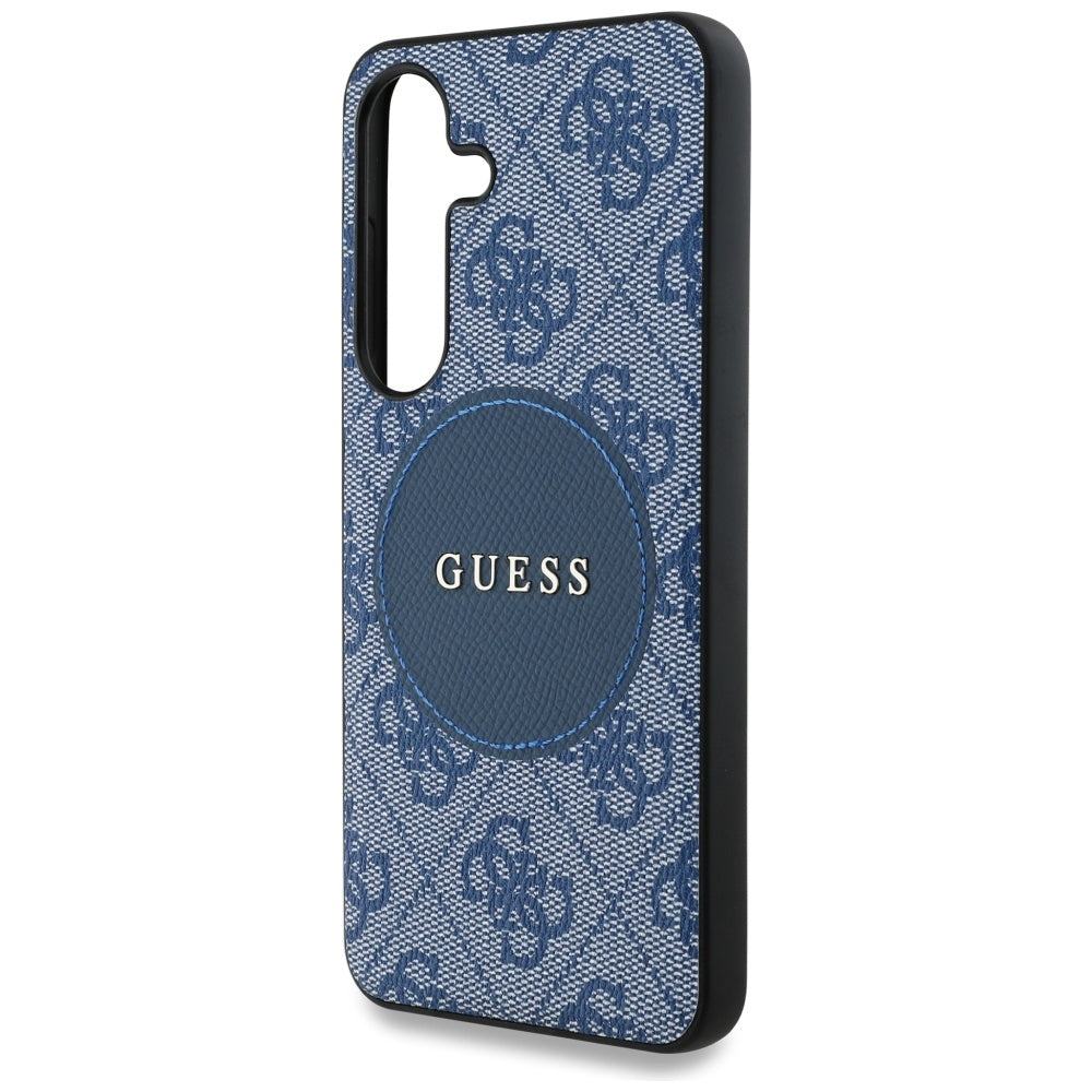 Etui MagSafe dla Samsung Galaxy S25+ S936, Guess, 4G Circle Classic Logo, Niebieskie