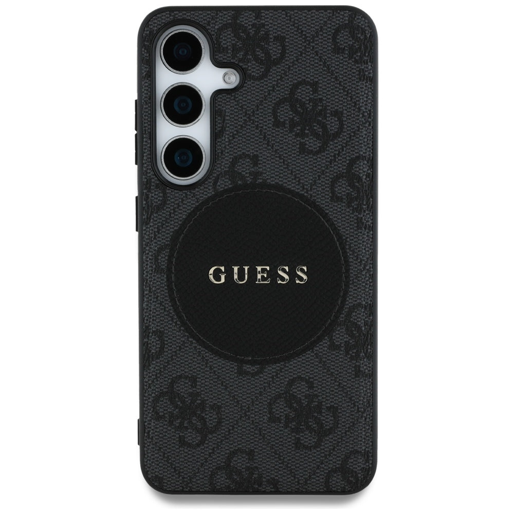 Etui MagSafe dla Samsung Galaxy S25+ S936, Guess, 4G Circle Classic Logo, Czarne