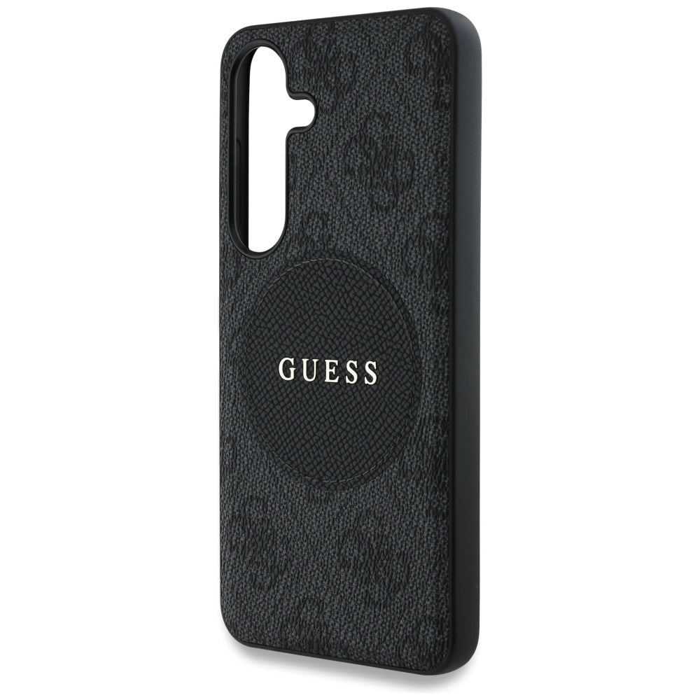 Etui MagSafe dla Samsung Galaxy S25+ S936, Guess, 4G Circle Classic Logo, Czarne
