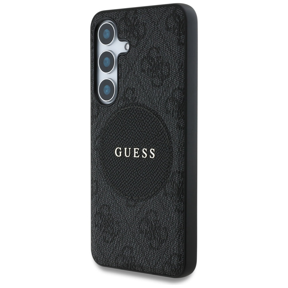 Etui MagSafe dla Samsung Galaxy S25+ S936, Guess, 4G Circle Classic Logo, Czarne