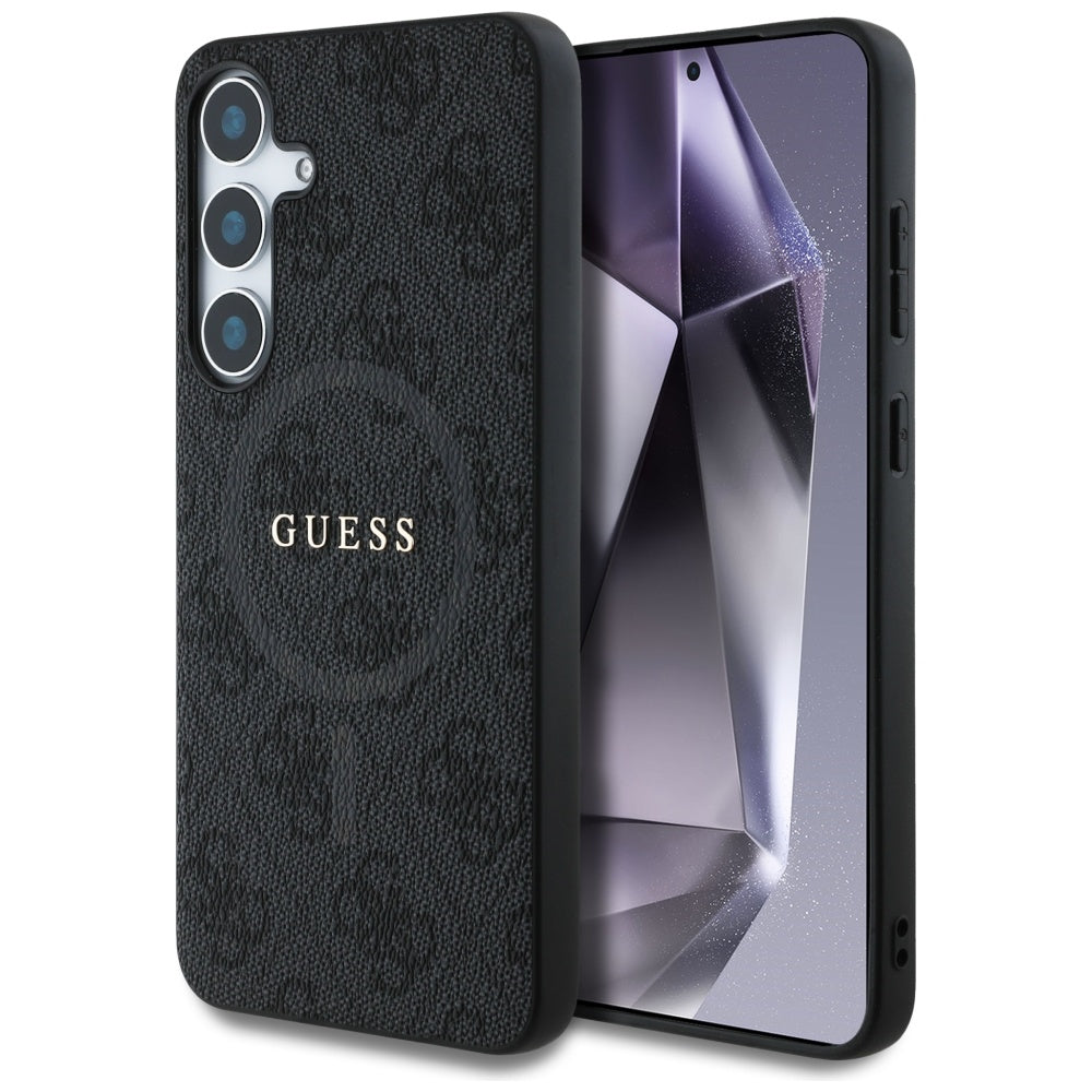 Etui MagSafe dla Samsung Galaxy S25+ S936, Guess, 4G Ring Classic Logo, Czarne
