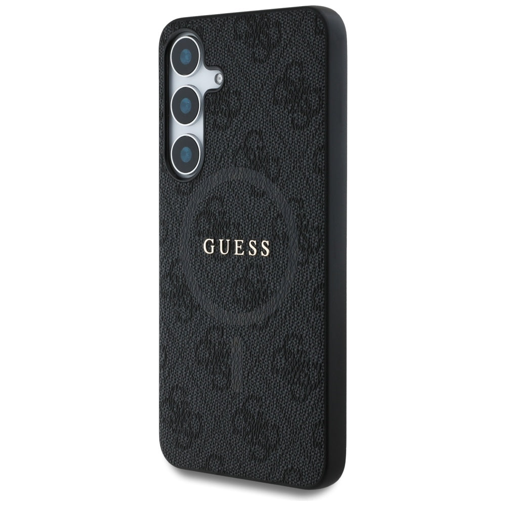 Etui MagSafe dla Samsung Galaxy S25+ S936, Guess, 4G Ring Classic Logo, Czarne