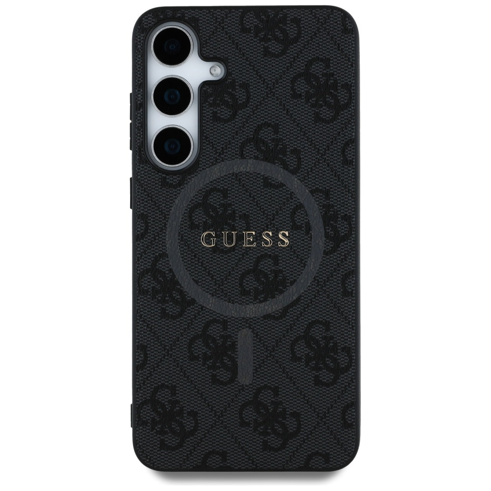Etui MagSafe dla Samsung Galaxy S25+ S936, Guess, 4G Ring Classic Logo, Czarne