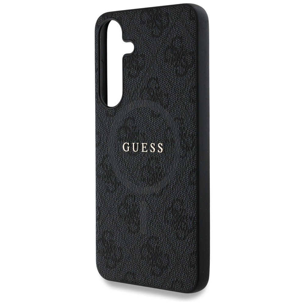 Etui MagSafe dla Samsung Galaxy S25+ S936, Guess, 4G Ring Classic Logo, Czarne