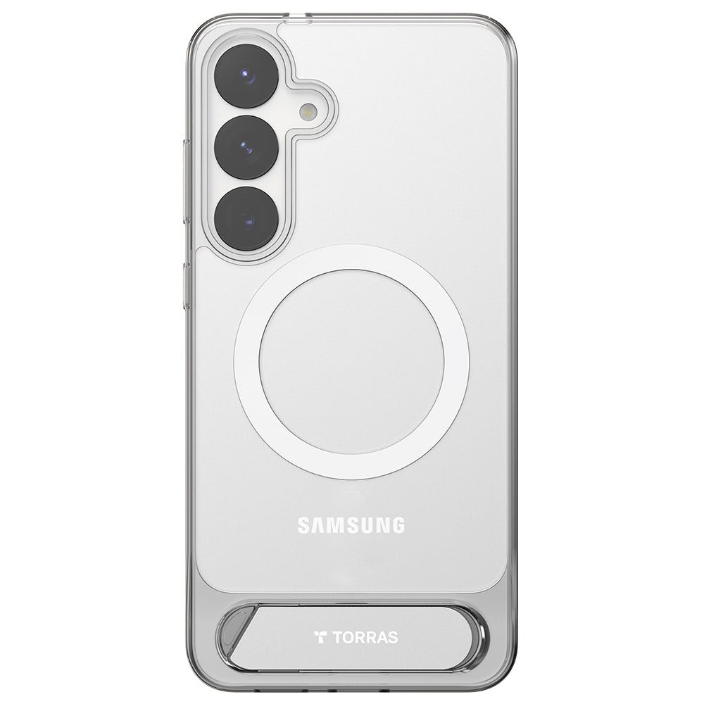 Etui MagSafe dla Samsung Galaxy S25+ S936, Torras, Pstand, Przezroczyste