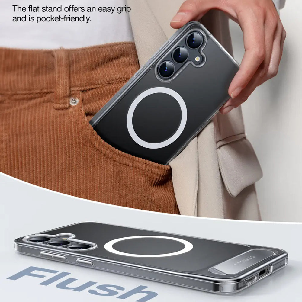 Etui MagSafe dla Samsung Galaxy S25+ S936, Torras, Pstand, Przezroczyste