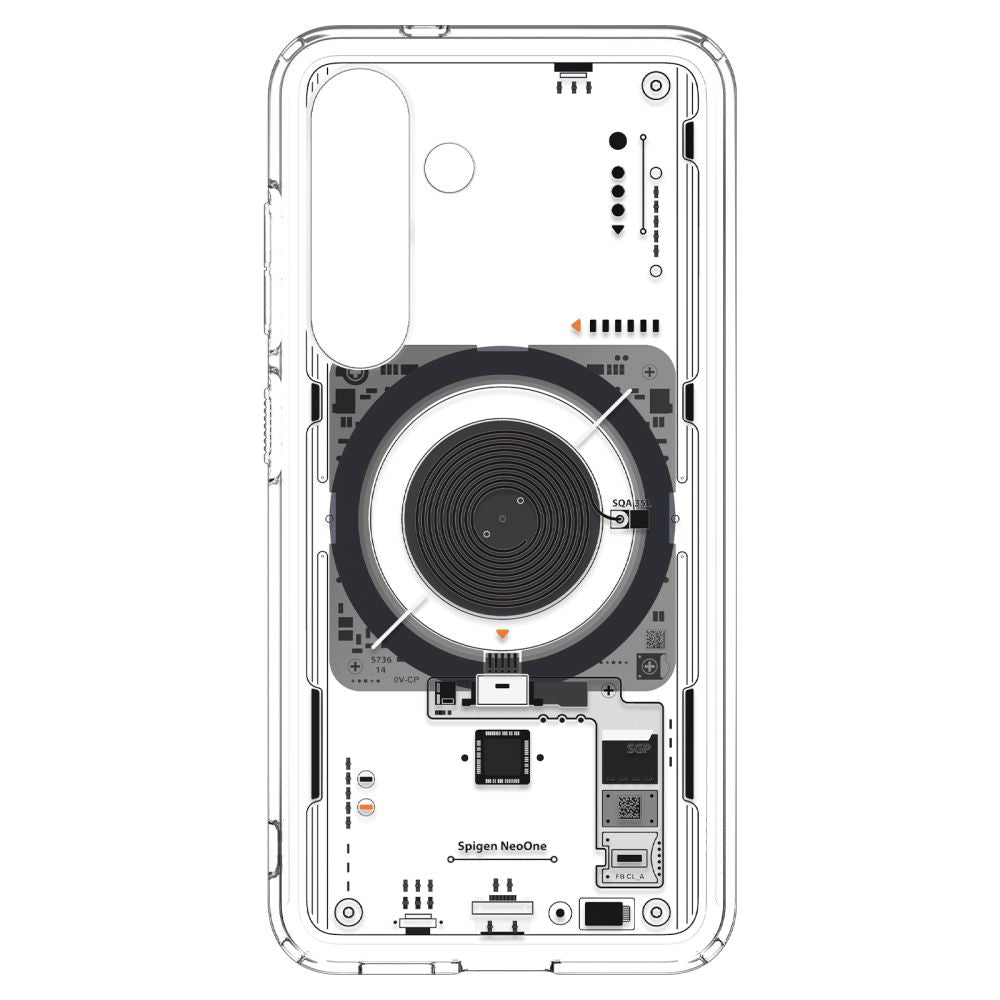 Etui MagSafe dla Samsung Galaxy S25 S931, Spigen, Ultra Hybrid Neo One, Przezroczyste ACS09470