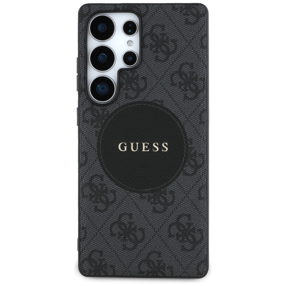 Etui MagSafe dla Samsung Galaxy S25 Ultra S938, Guess, 4G Circle Classic Logo, Czarne