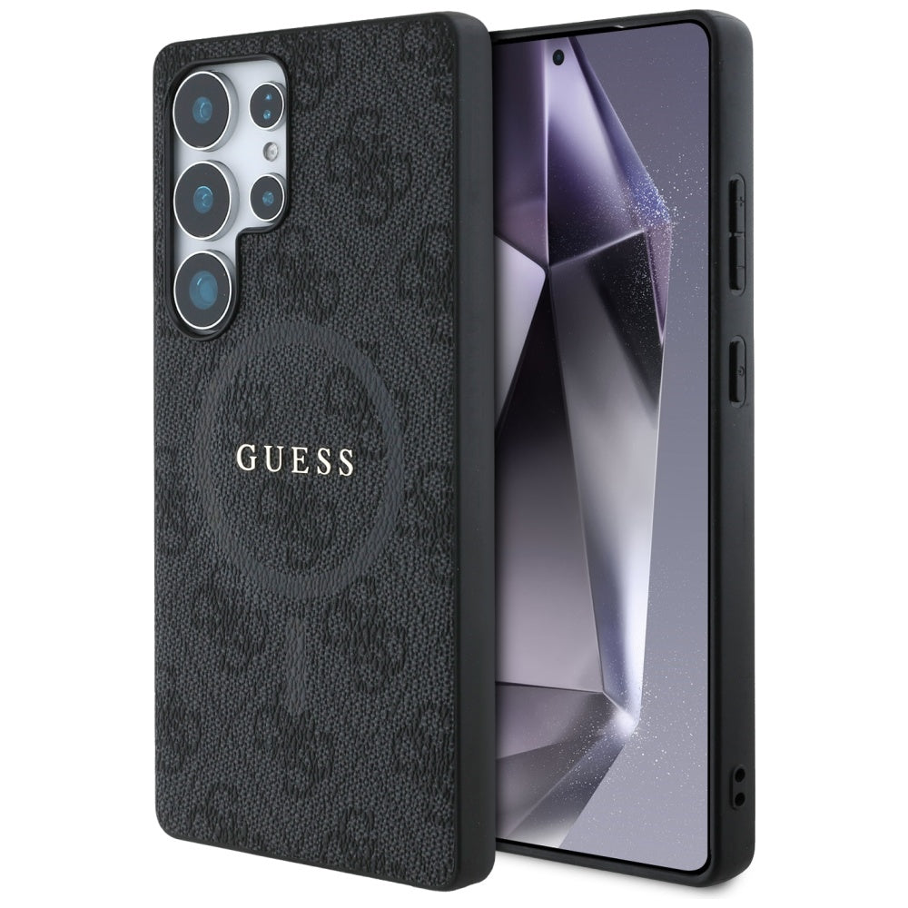 Etui MagSafe dla Samsung Galaxy S25 Ultra S938, Guess, 4G Ring Classic Logo, Czarne