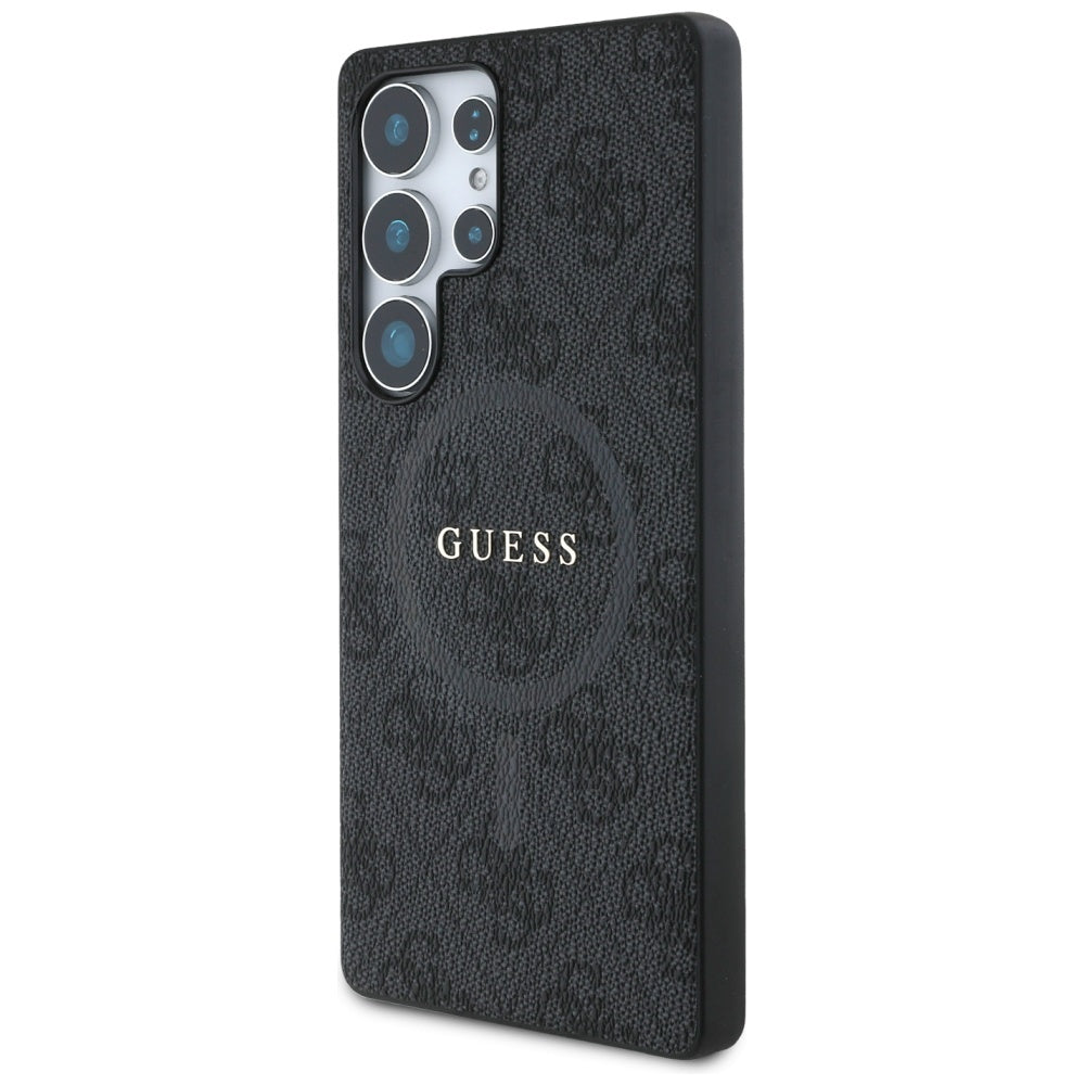 Etui MagSafe dla Samsung Galaxy S25 Ultra S938, Guess, 4G Ring Classic Logo, Czarne