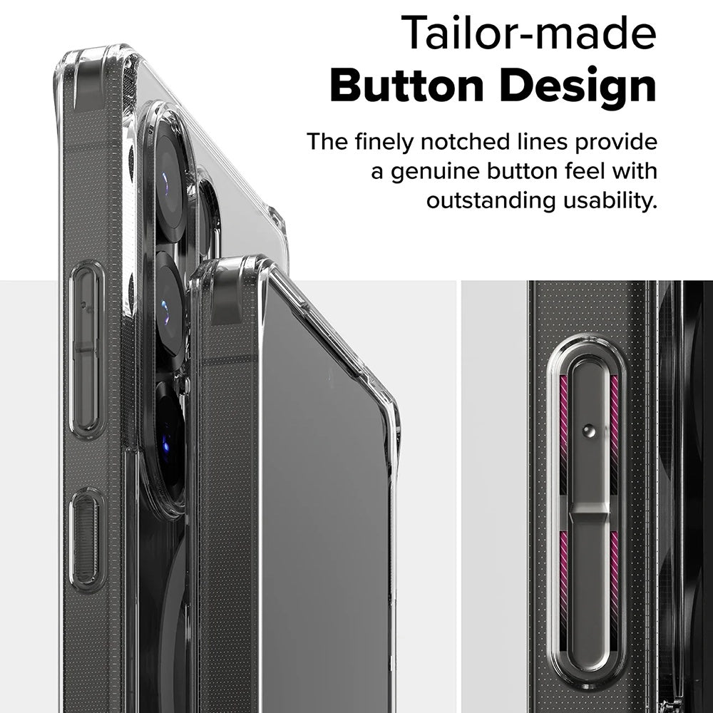 Etui MagSafe do Samsung Galaxy S25 Ultra S938, Ringke, Fusion, Matowa Przezroczysta