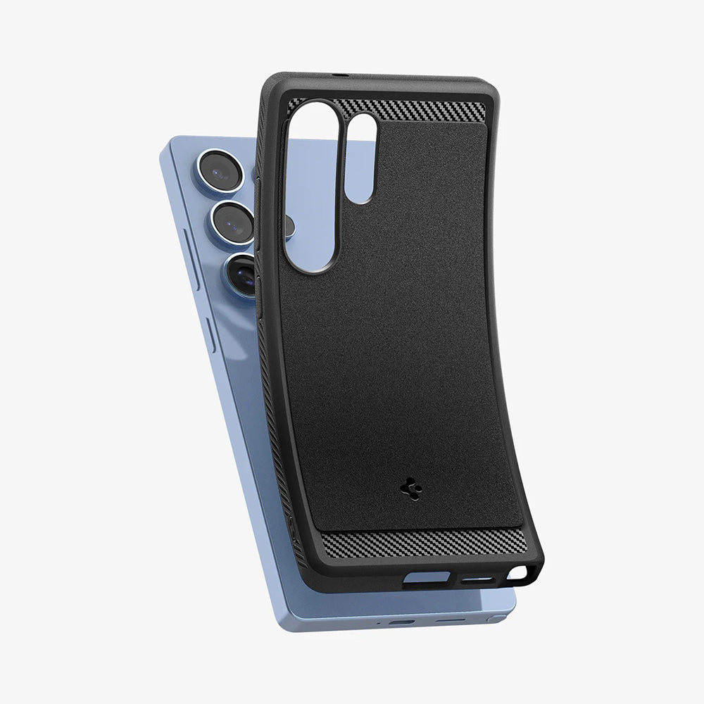 Etui MagSafe dla Samsung Galaxy S25 Ultra S938, Spigen, Rugged Armor, Matowe Czarne ACS08951