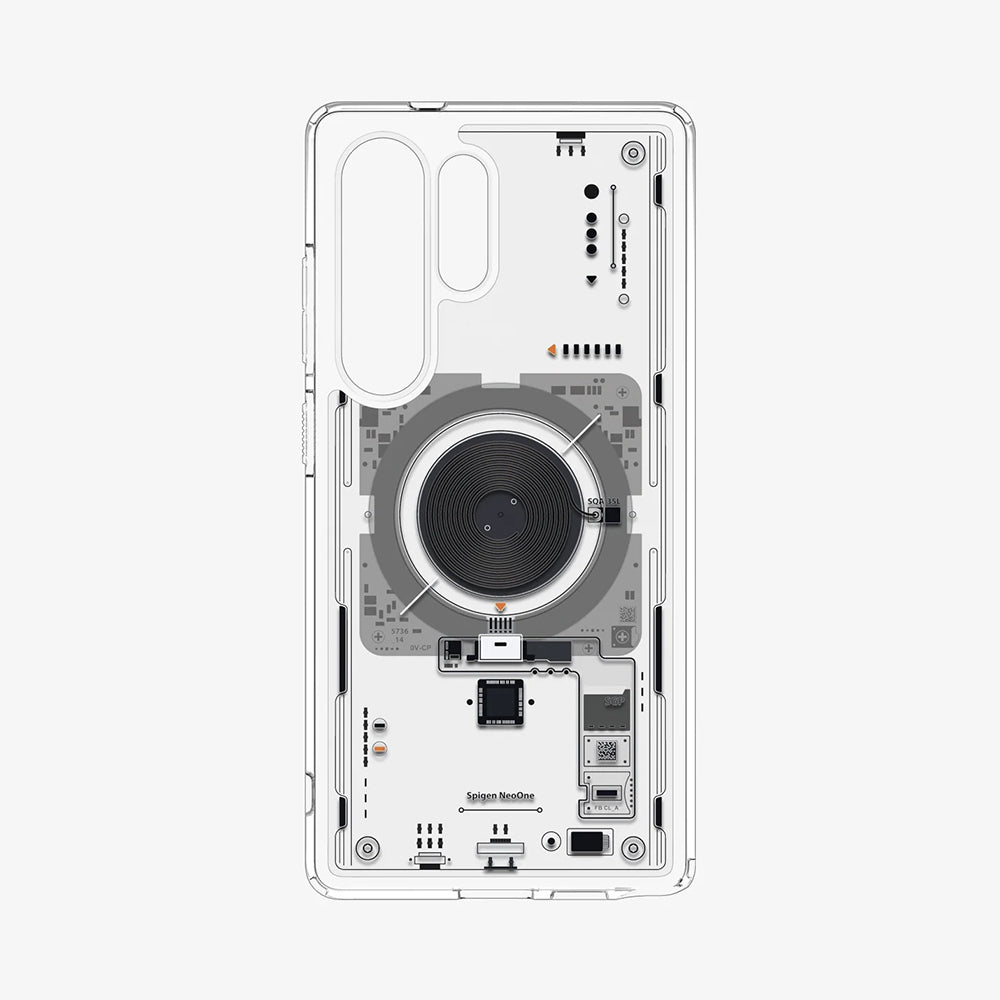 MagSafe Case for Samsung Galaxy S25 Ultra S938, Spigen, Ultra Hybrid Neo One, Transparent