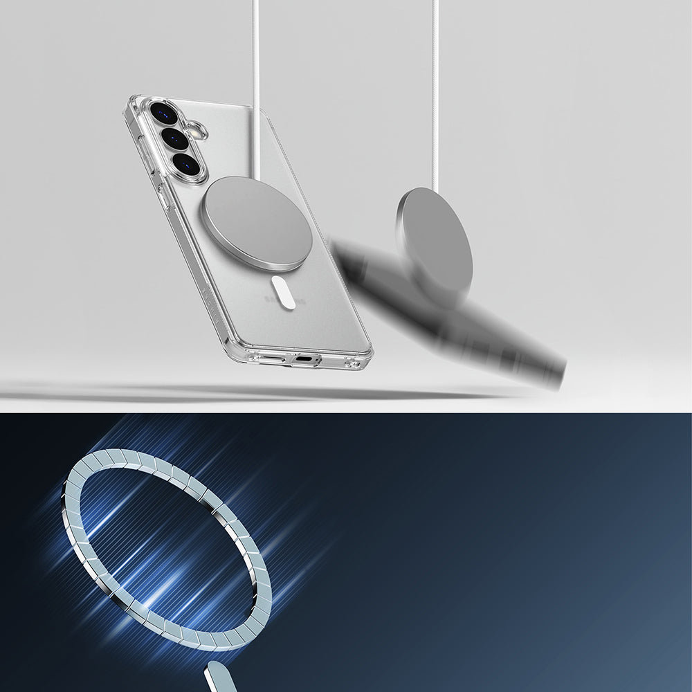 Etui MagSafe dla Samsung Galaxy S26 Plus, Ringke, Fusion, Matowe Przezroczyste