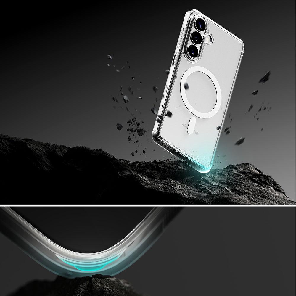 Etui MagSafe dla Samsung Galaxy S26 Plus, Ringke, Fusion, Matowe Przezroczyste