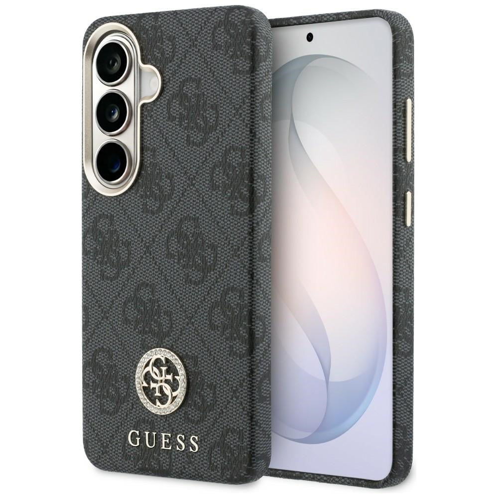 Etui MagSafe do Samsung Galaxy S26 Plus S947, Guess, 4G Rhinestone Round Logo, czarne