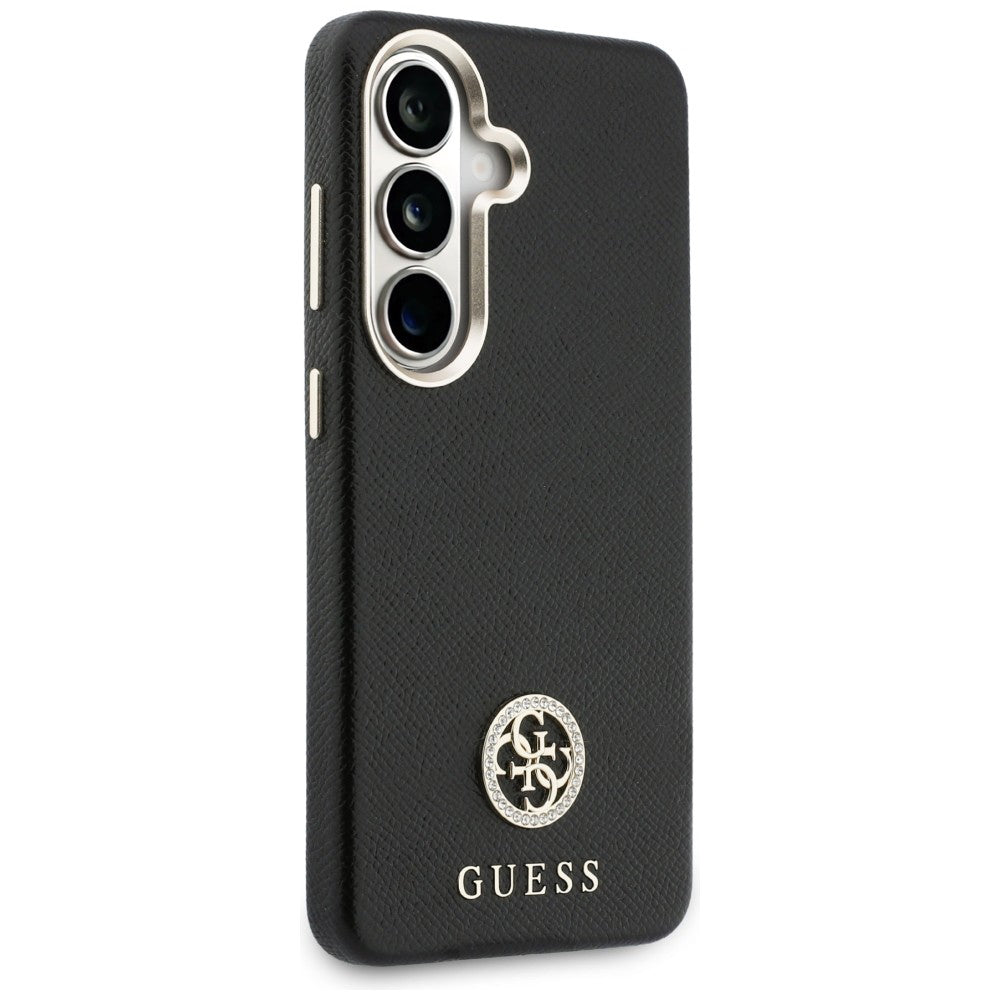 Etui MagSafe dla Samsung Galaxy S26 Plus S947, Guess, Rhinestone Round Logo, Czarne
