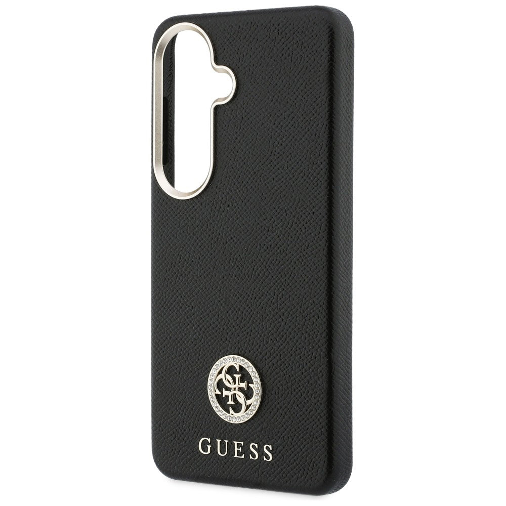 Etui MagSafe dla Samsung Galaxy S26 Plus S947, Guess, Rhinestone Round Logo, Czarne