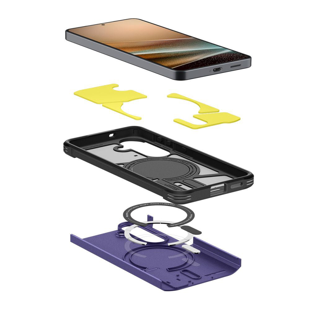 Etui MagSafe dla Samsung Galaxy S26 Plus S947, Spigen, Tough Armor, Fioletowe ACS11215