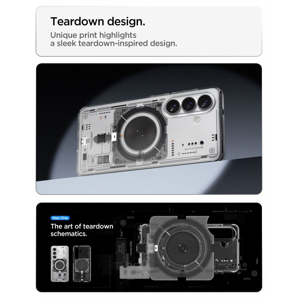 Etui MagSafe dla Samsung Galaxy S26 Plus S947, Spigen, Ultra Hybrid Neo One, Przezroczyste ACS11212