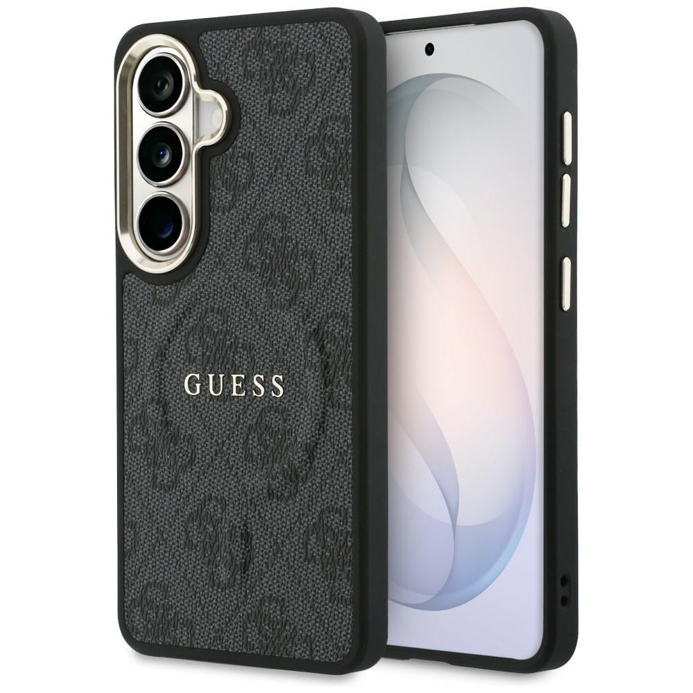 Etui MagSafe dla Samsung Galaxy S26 S942, Guess, 4G Embossed Ring, Czarne