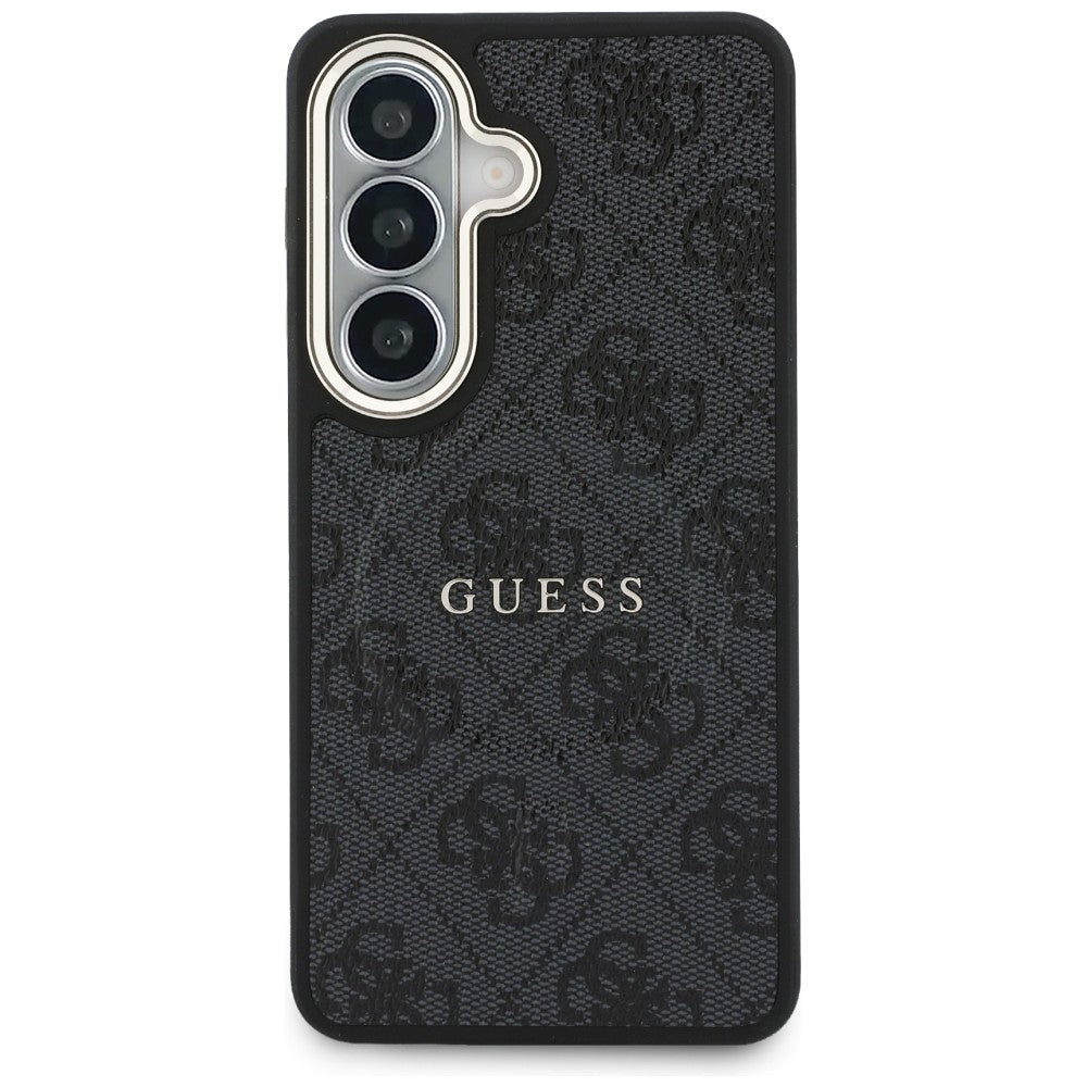 Etui MagSafe dla Samsung Galaxy S26 S942, Guess, 4G Embossed Ring, Czarne