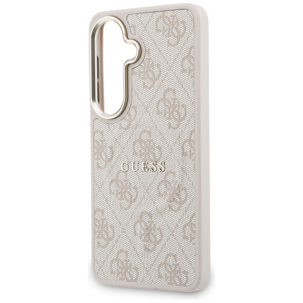 Etui MagSafe do Samsung Galaxy S26 S942, Guess, 4G Embossed Ring, Różowo-Czarne