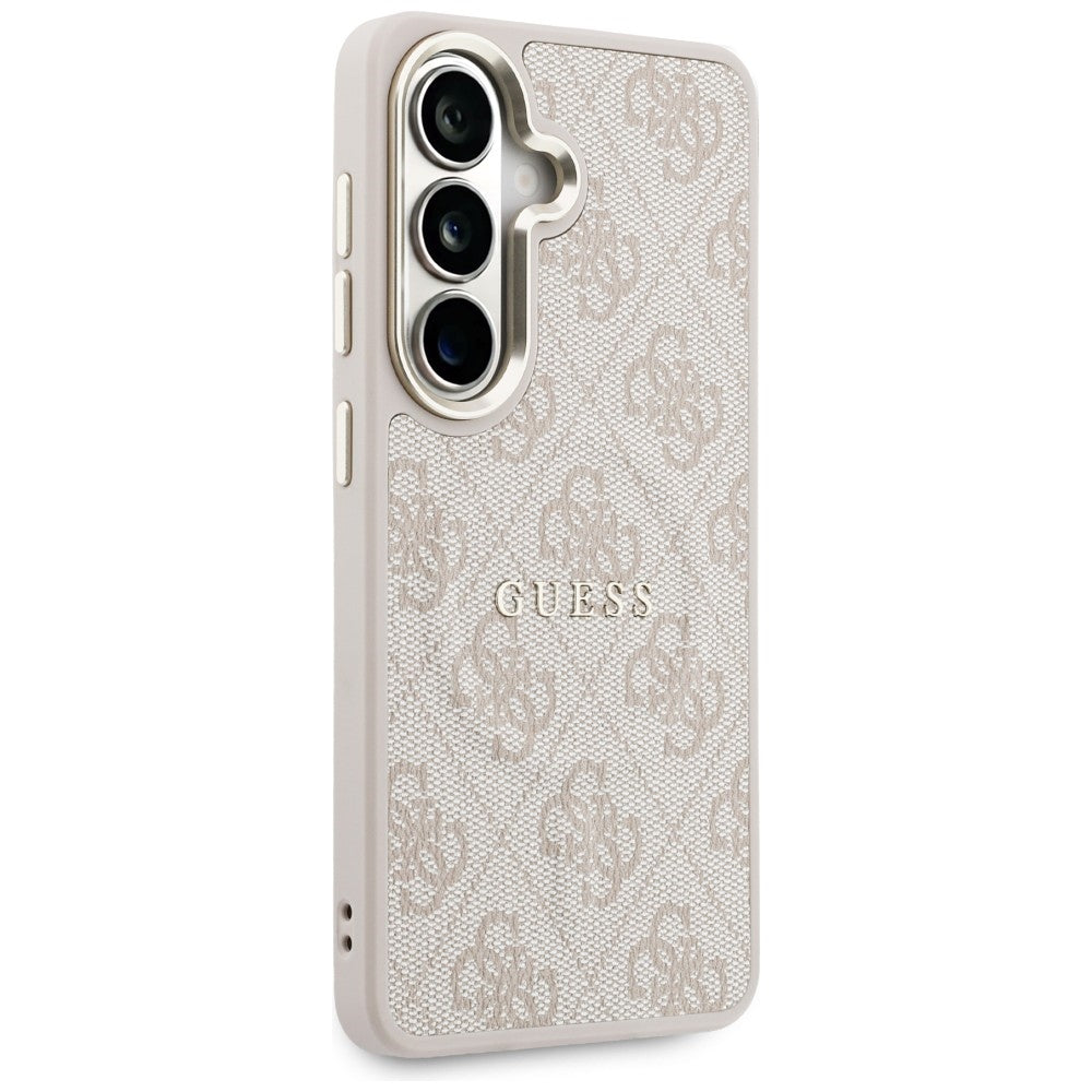 Etui MagSafe do Samsung Galaxy S26 S942, Guess, 4G Embossed Ring, Różowo-Czarne