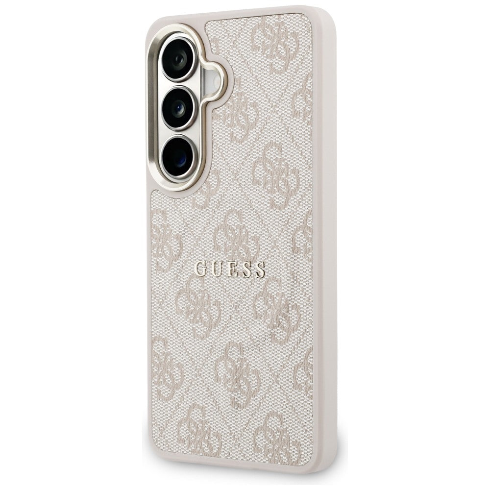 Etui MagSafe do Samsung Galaxy S26 S942, Guess, 4G Embossed Ring, Różowo-Czarne