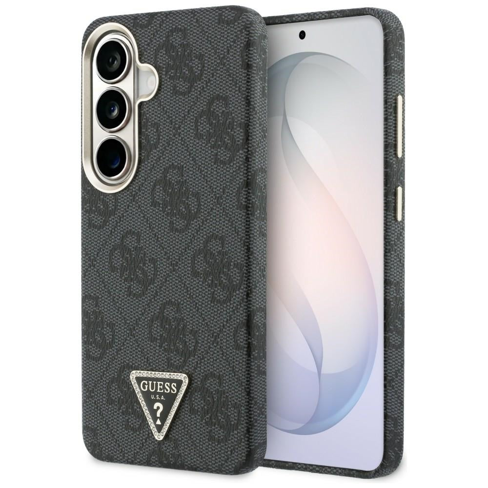 Etui MagSafe dla Samsung Galaxy S26 S942, Guess, 4G Triangle Logo, Czarne