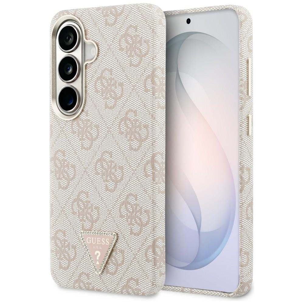 Etui MagSafe dla Samsung Galaxy S26 S942, Guess, 4G Triangle Logo, Różowy