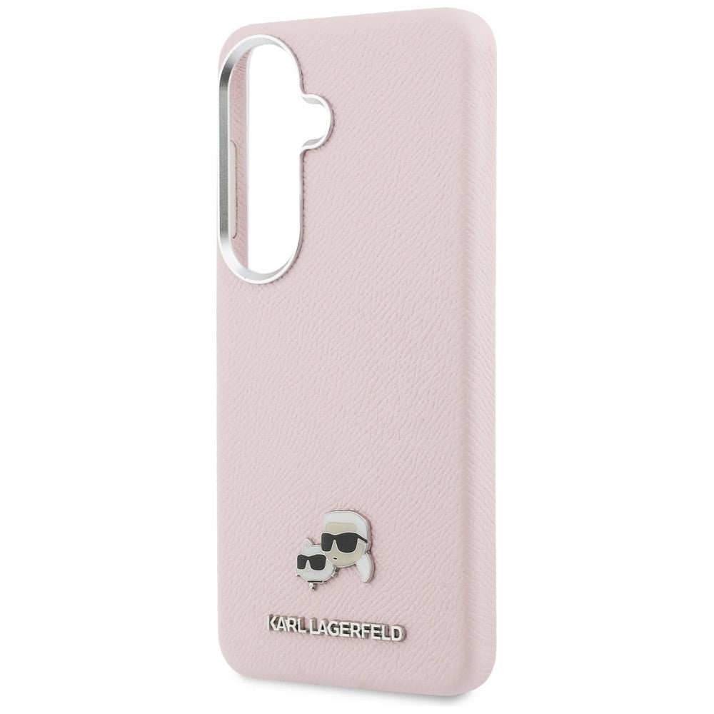 Etui MagSafe dla Samsung Galaxy S26 S942, Karl Lagerfeld, Karl & Choupette Head's Pin, Różowy