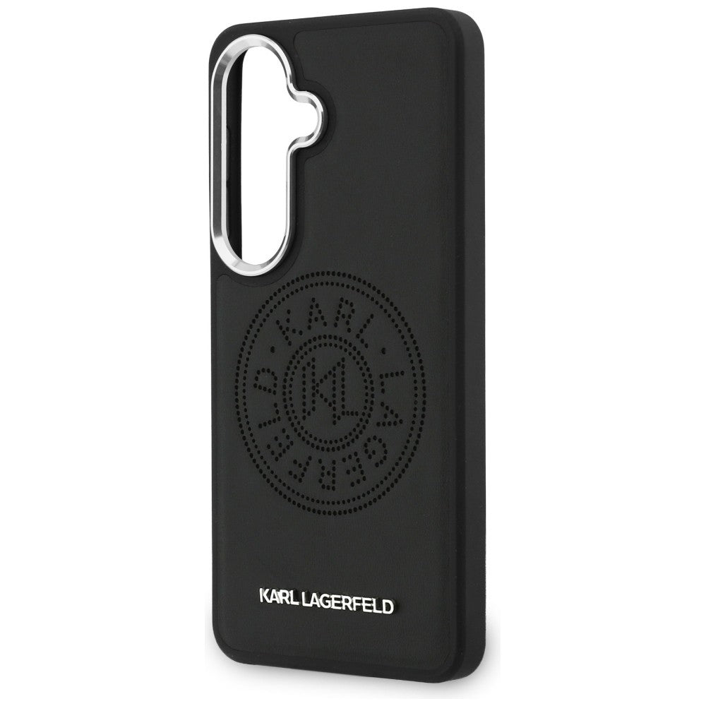 Etui MagSafe dla Samsung Galaxy S26 S942, Karl Lagerfeld, Karl Round Point Logo, Czarne