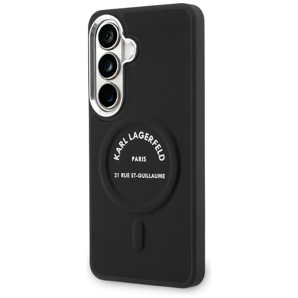 Etui MagSafe dla Samsung Galaxy S26 S942, Karl Lagerfeld, Karl RSG Logo, Czarne