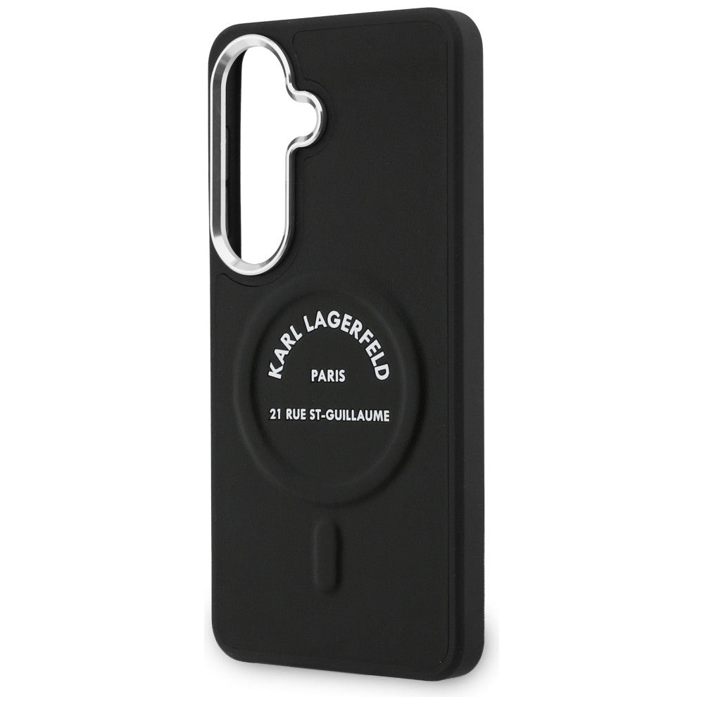 Etui MagSafe dla Samsung Galaxy S26 S942, Karl Lagerfeld, Karl RSG Logo, Czarne