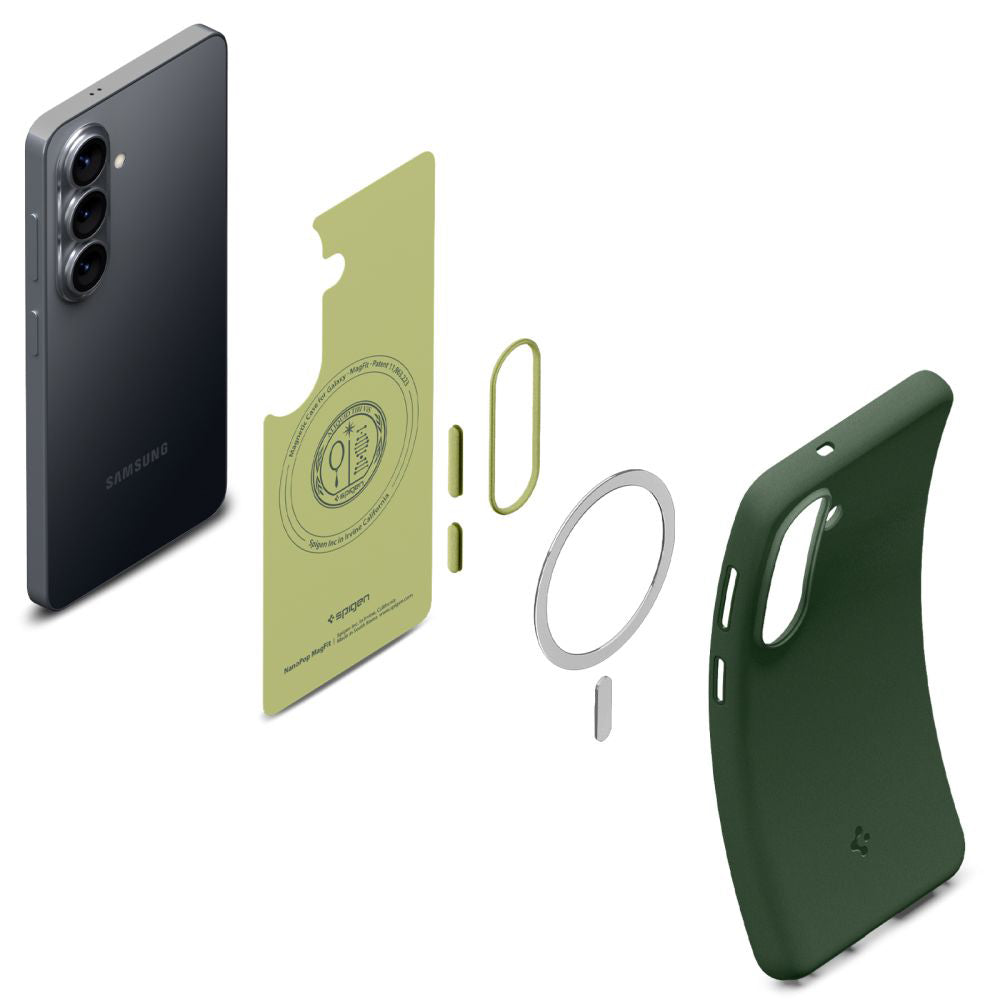 Etui MagSafe dla Samsung Galaxy S26 S942, Spigen, Caseology Nano Pop, Zielony ACS11067