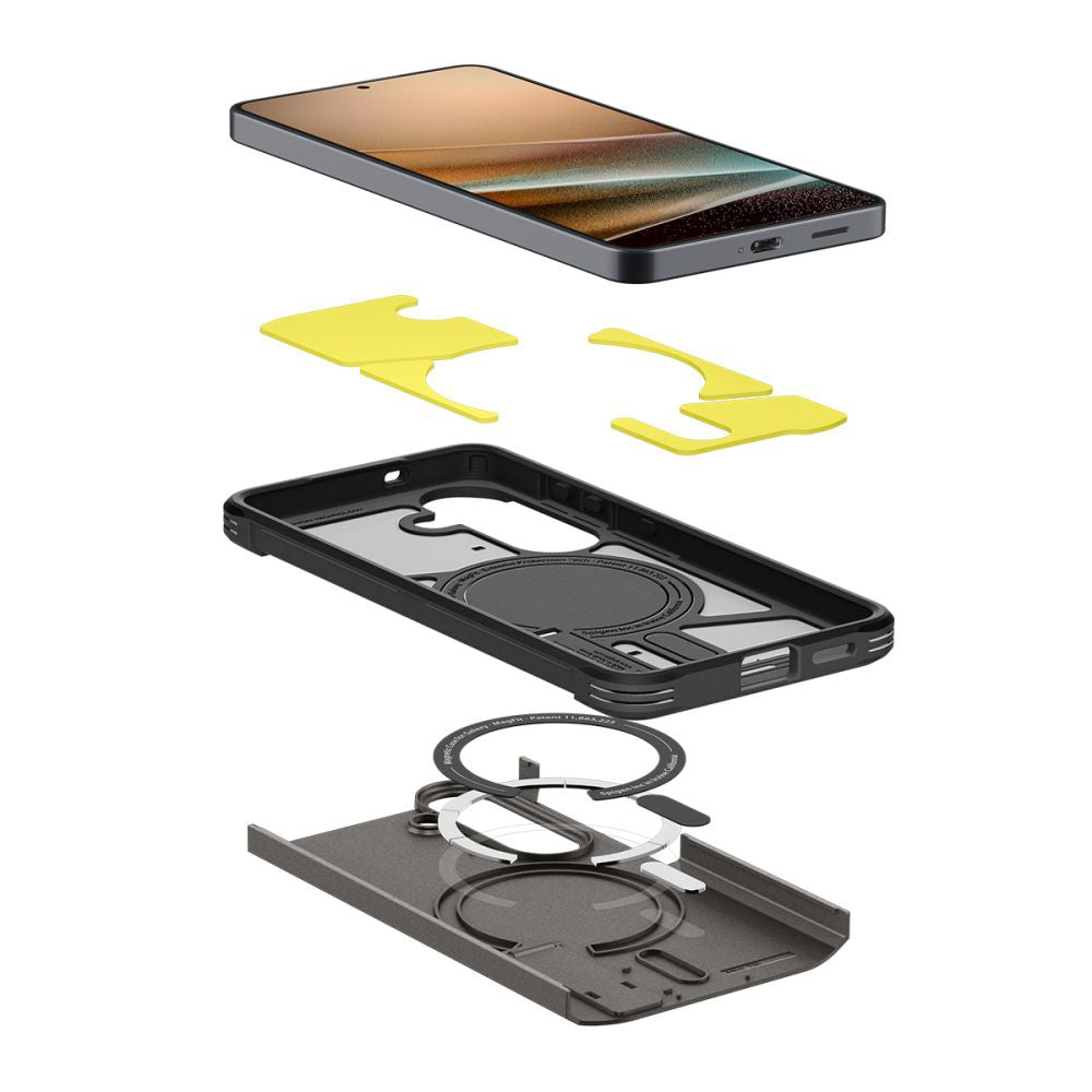 Etui MagSafe dla Samsung Galaxy S26 S942, Spigen, Tough Armor, Szare ACS10739