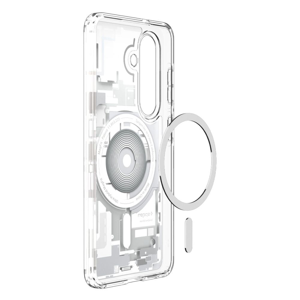 Etui MagSafe dla Samsung Galaxy S26 S942, Spigen, Ultra Hybrid Zero One, Białe ACS10737