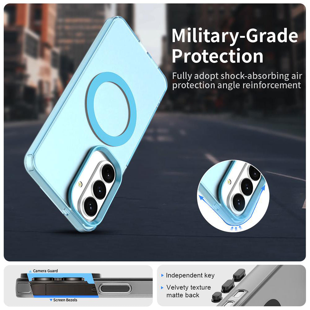 Etui MagSafe dla Samsung Galaxy S26 S942, Techsuit, CandyCase, Niebieskie