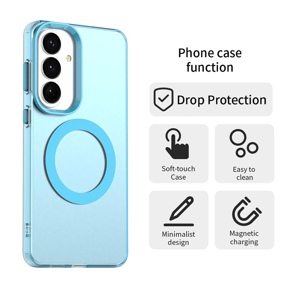 Etui MagSafe dla Samsung Galaxy S26 S942, Techsuit, CandyCase, Niebieskie