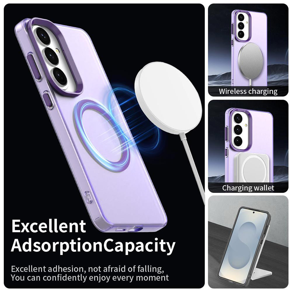 Etui MagSafe dla Samsung Galaxy S26 S942, Techsuit, CandyCase, Fioletowy
