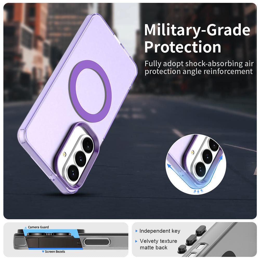 Etui MagSafe dla Samsung Galaxy S26 S942, Techsuit, CandyCase, Fioletowy