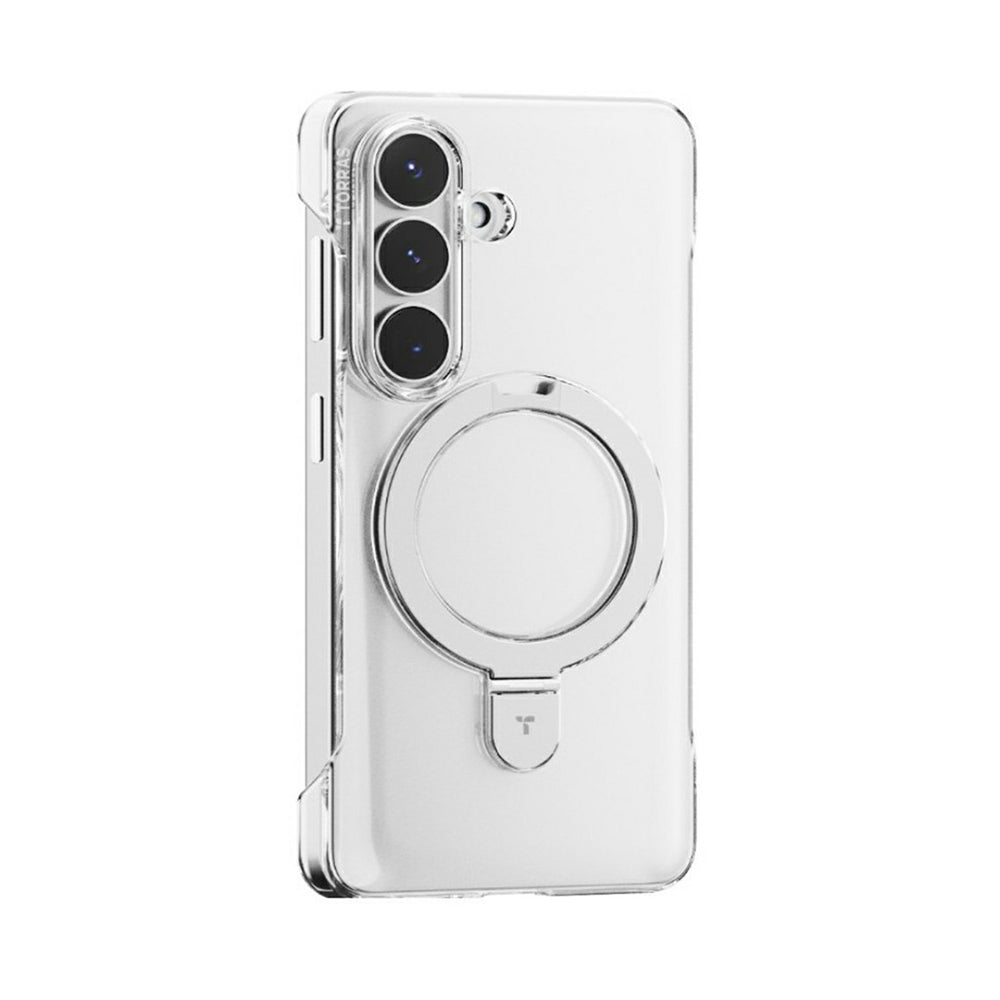 Etui MagSafe dla Samsung Galaxy S26 S942, Torras, Ostand Slim, Przezroczyste