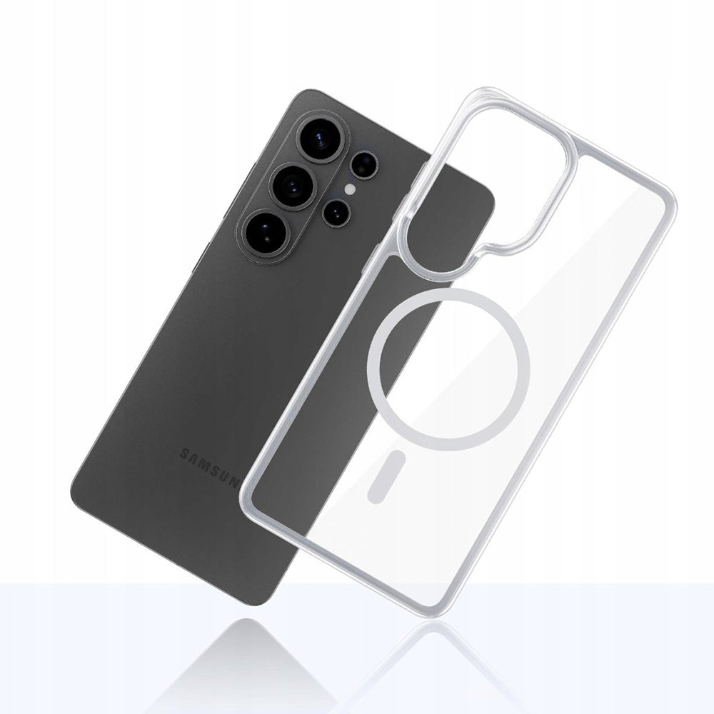Etui MagSafe do Samsung Galaxy S26 Ultra S948, 3MK, Armor MagCase, Przezroczyste