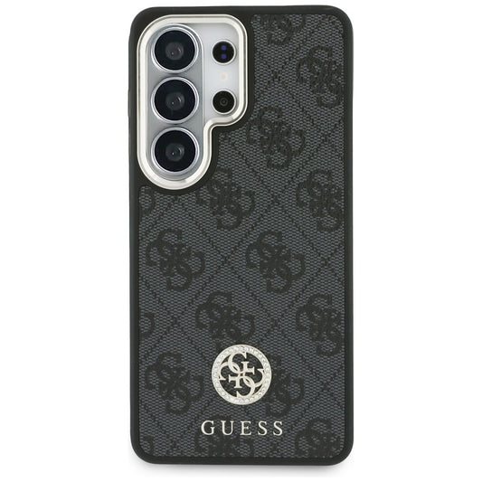 Etui MagSafe dla Samsung Galaxy S26 Ultra S948, GUESS, 4G Big Rhinestone Triangle Strap, Czarne