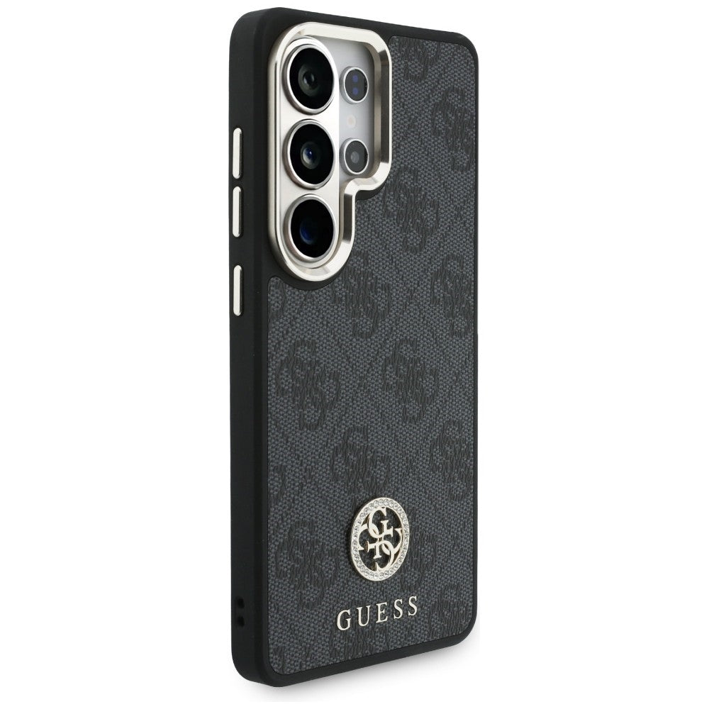 Etui MagSafe dla Samsung Galaxy S26 Ultra S948, GUESS, 4G Big Rhinestone Triangle Strap, Czarne