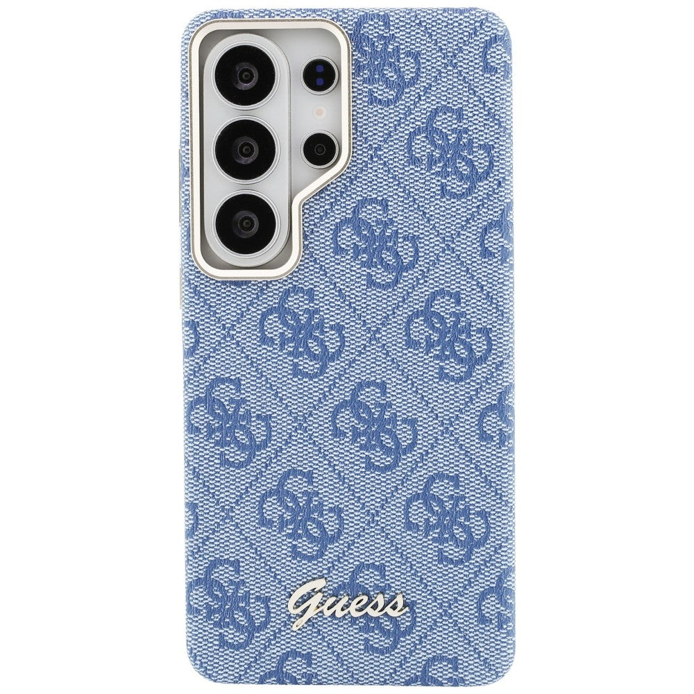 Etui MagSafe dla Samsung Galaxy S26 Ultra S948, Guess, 4G Script Logo, Niebieskie.